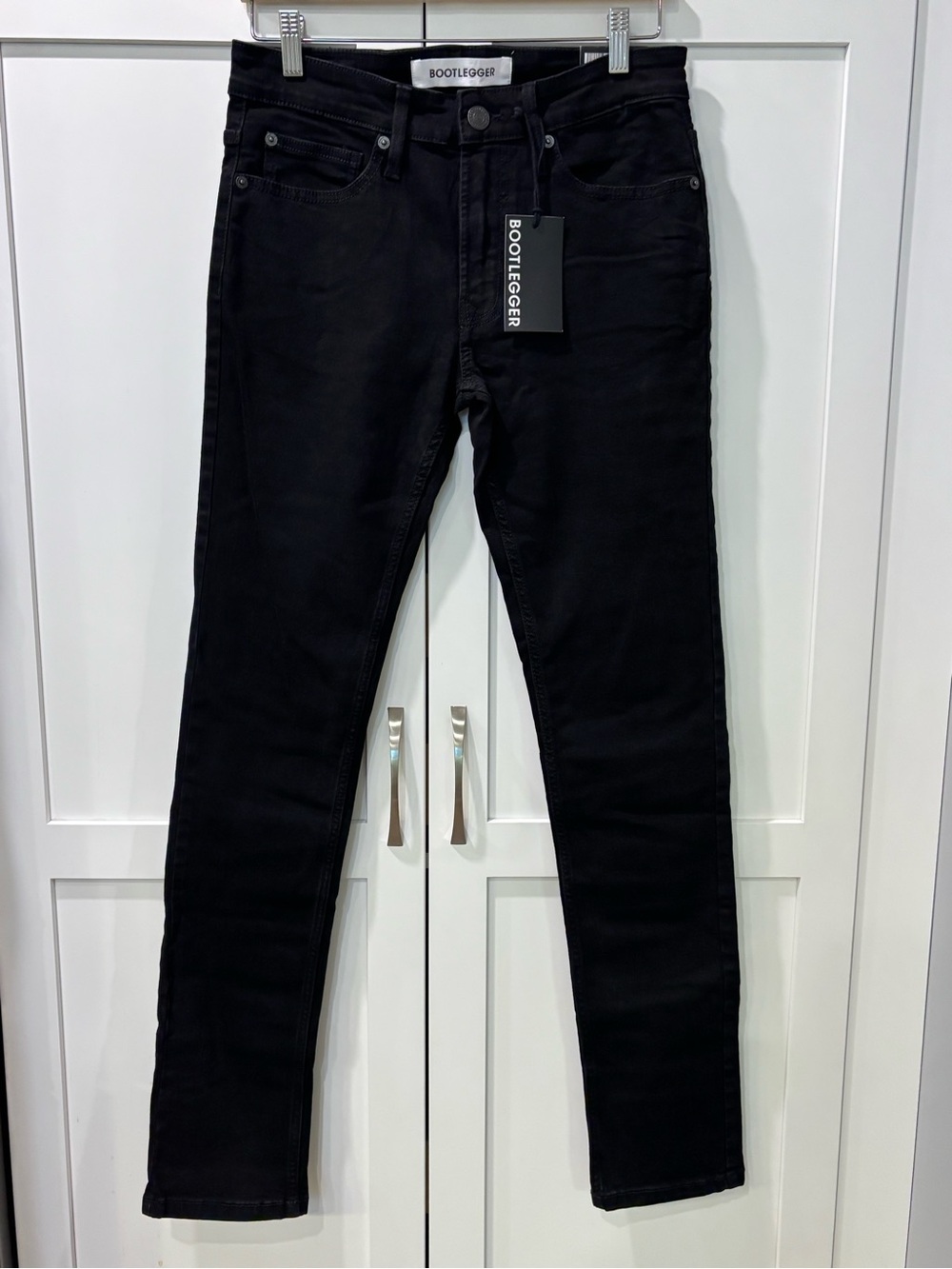 Men's Bootlegger Jackson Slim Straight Black Jeans 28x34 NWT